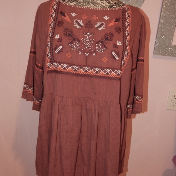 Caslon Brick Color Embroidered Top Size XL - Picture 1 of 4